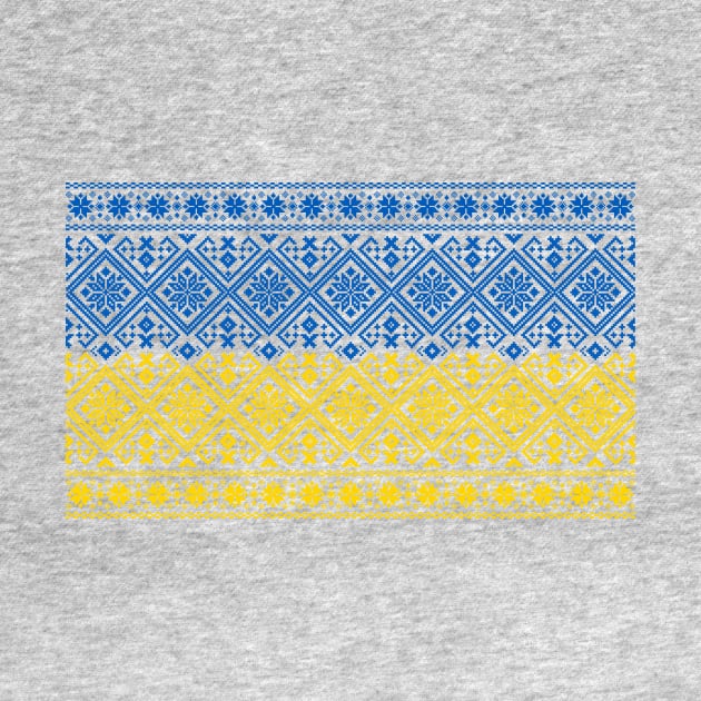 Ukrainian traditional vishivanka, Vintage Ukraine flag by g14u